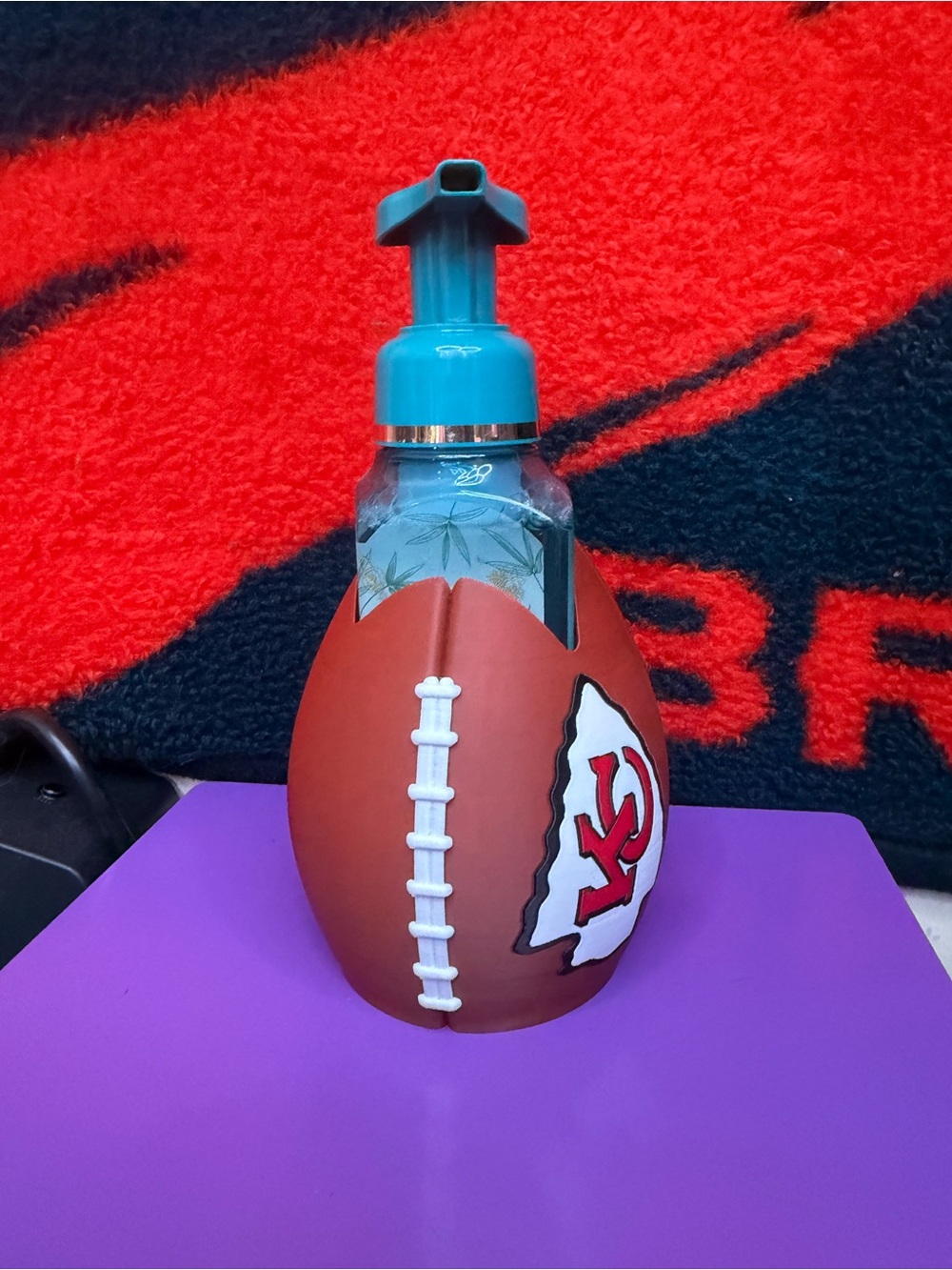 Kansas City Chiefs Football Bath and body works soap holder